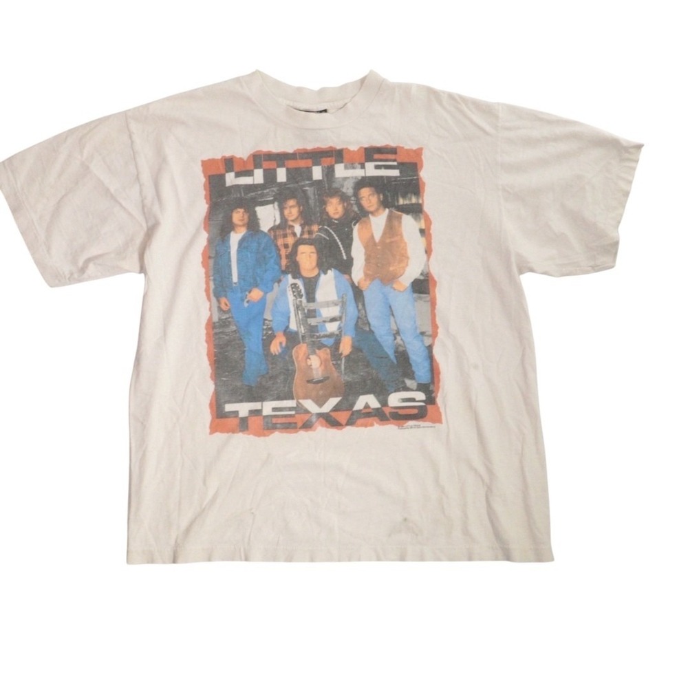 Vintage Little Texas Kick A Little T-Shirt Size XL Single Stitch Cotton USA